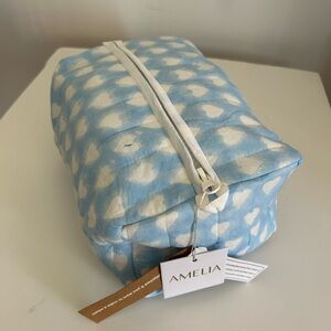 Blue and White Cloud Storage Bag